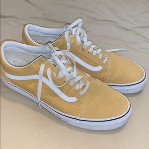 Mens Old Skool Vans, Yellow